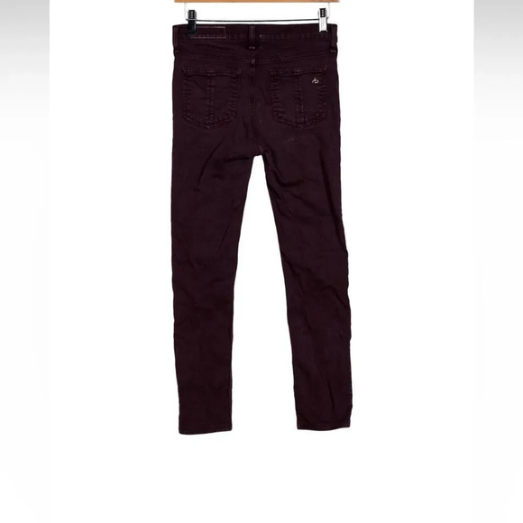 Purple Rag and Bone jeans XS size 25 perfectly distressed - Picture 2 of 4